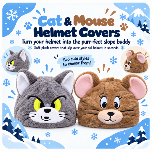 FrostyHeads™ Plush Ski Helmet Cover